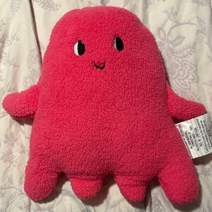 NWT Target Bright Pink Plush Ghost Pillow